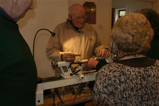 Alan doing some copy turning